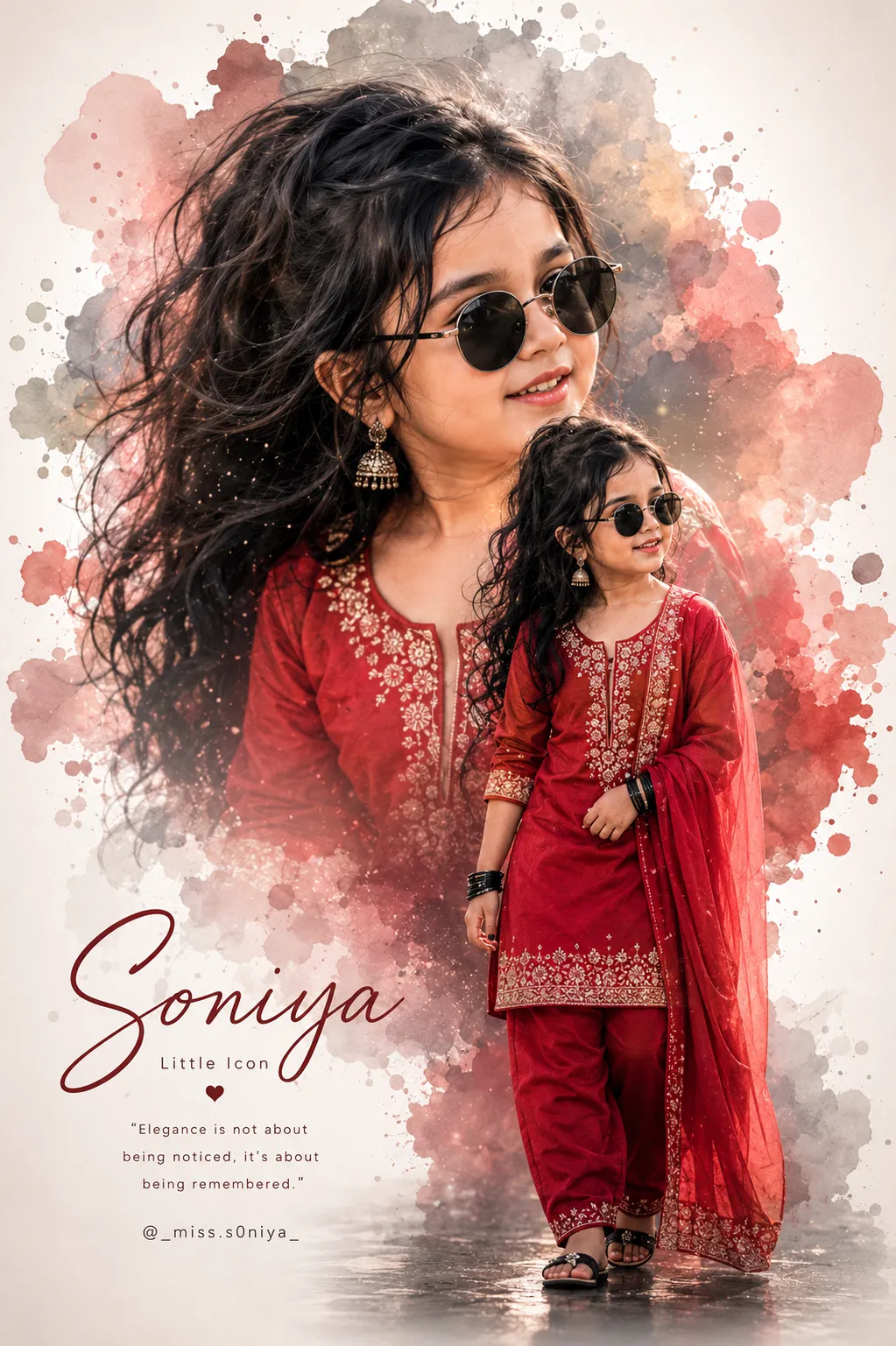 Baby girl fashion portrait