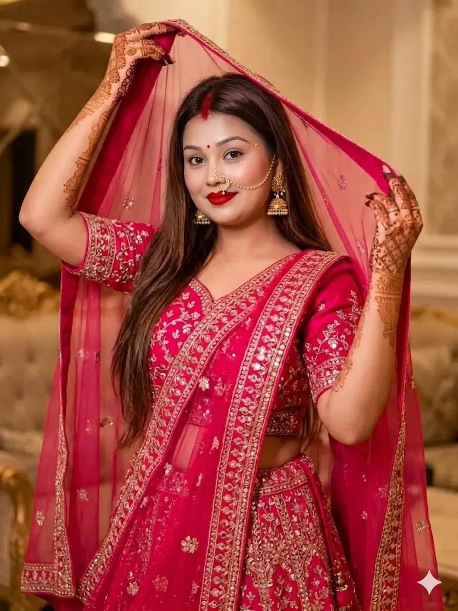 Cinematic Indian Bride Portrait