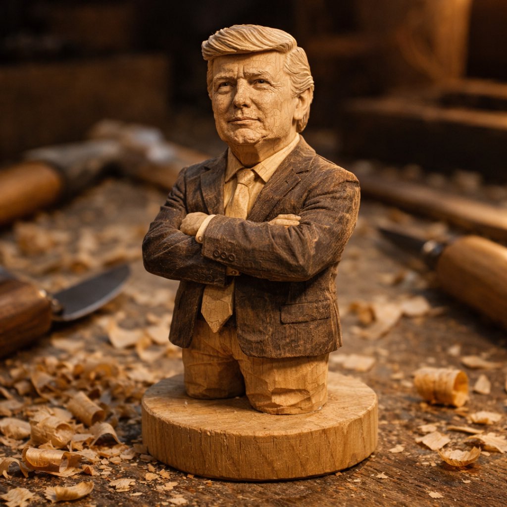 Hand-Carved Wood Miniature