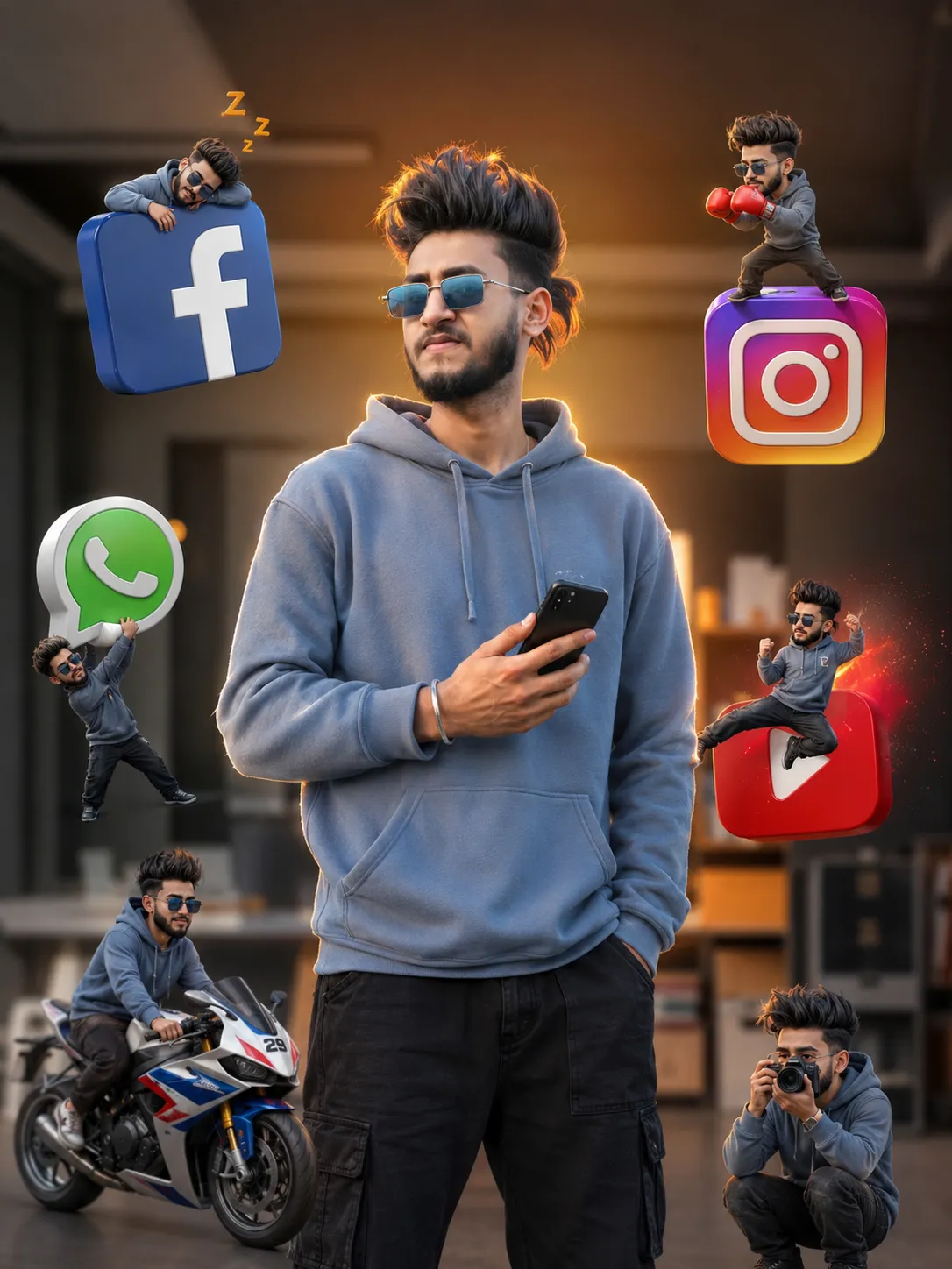 Man's Confident Portrait