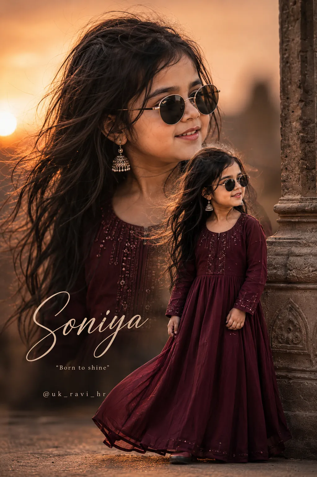 Stylish Indian Baby Portrait