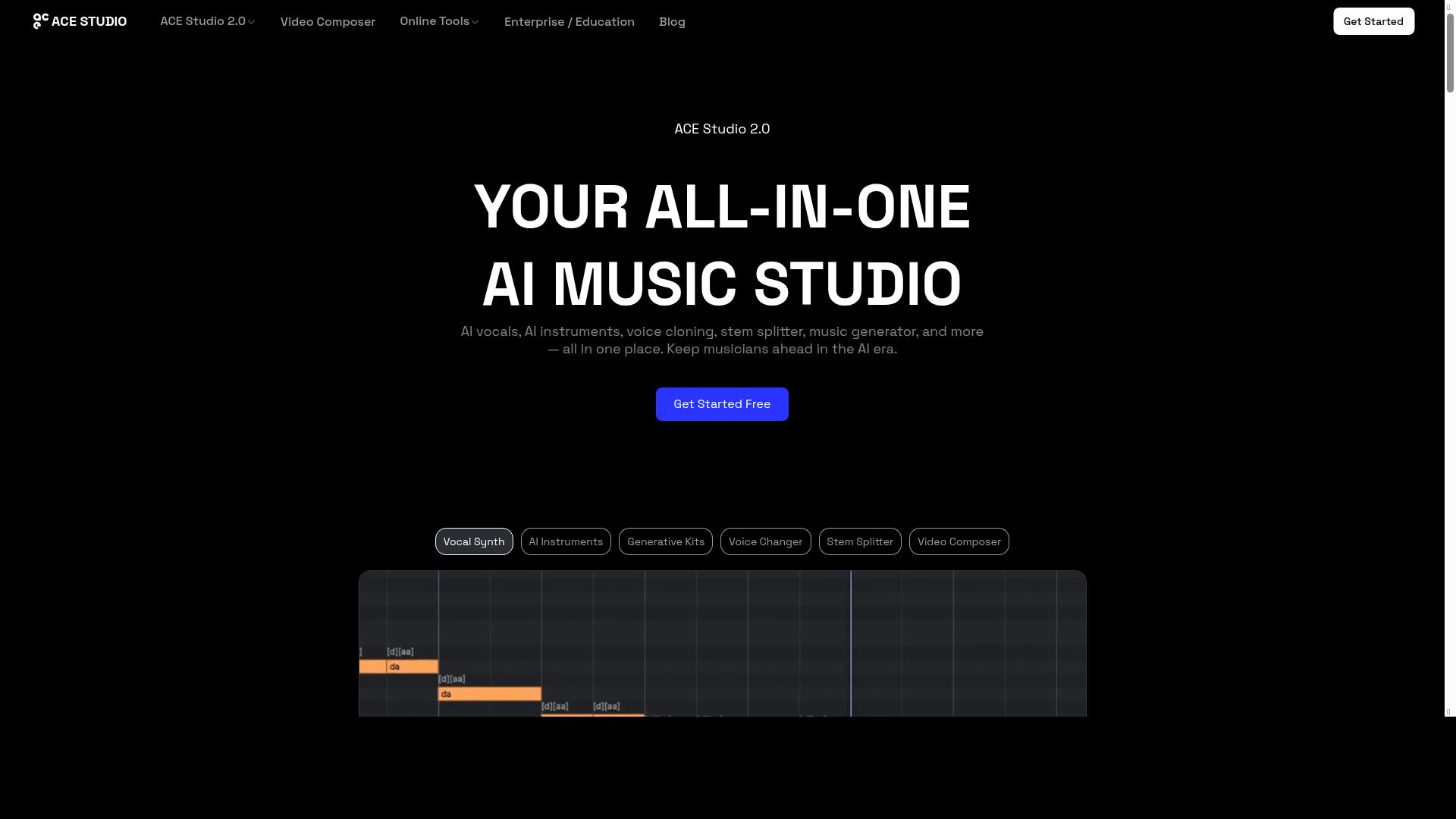 ACE Studio product screenshot