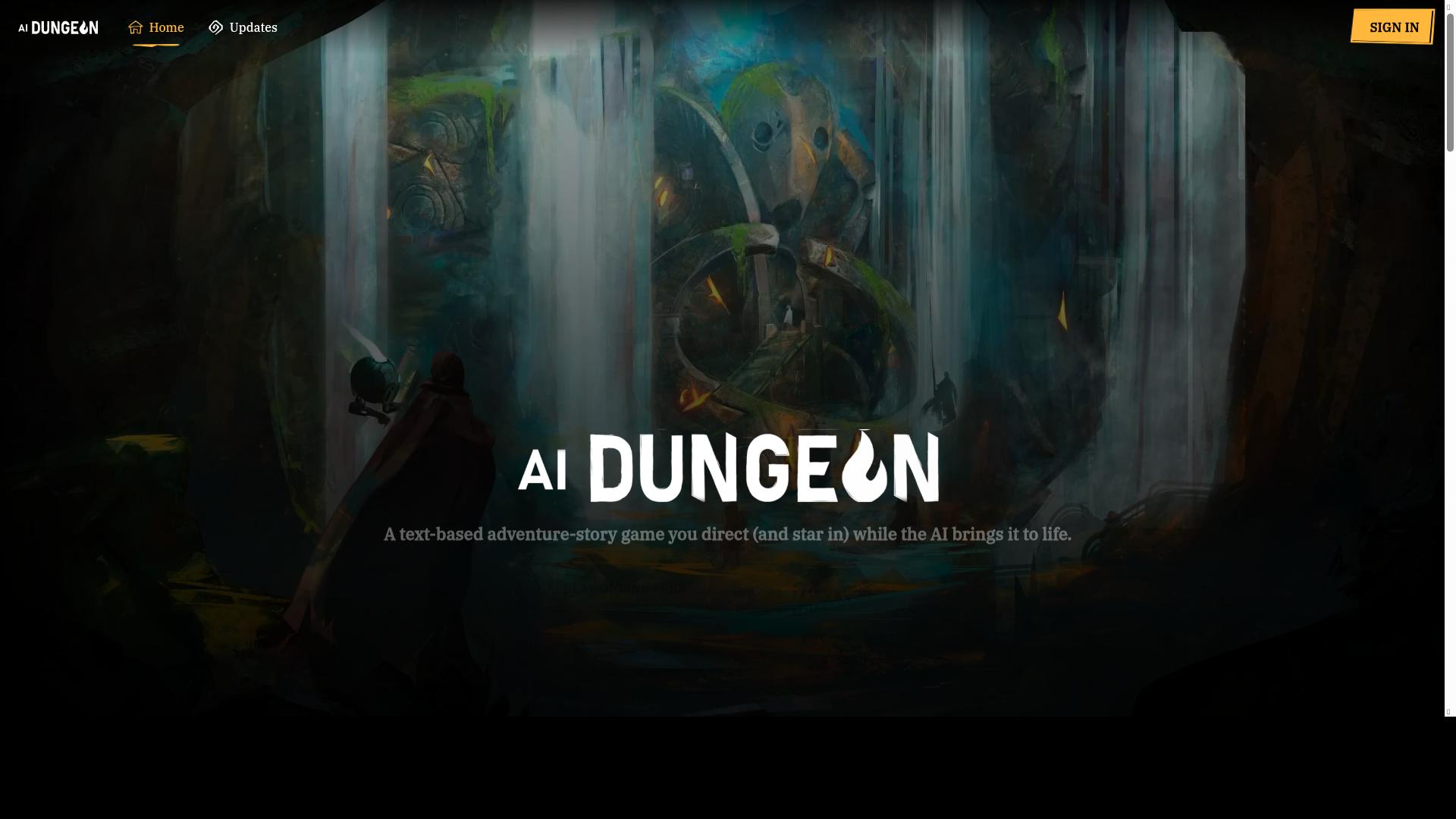 AI Dunegon product screenshot