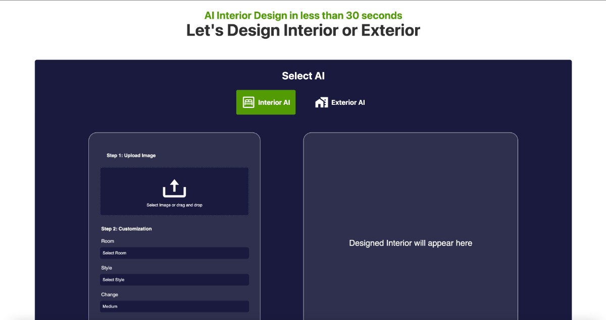 AI Interior Design