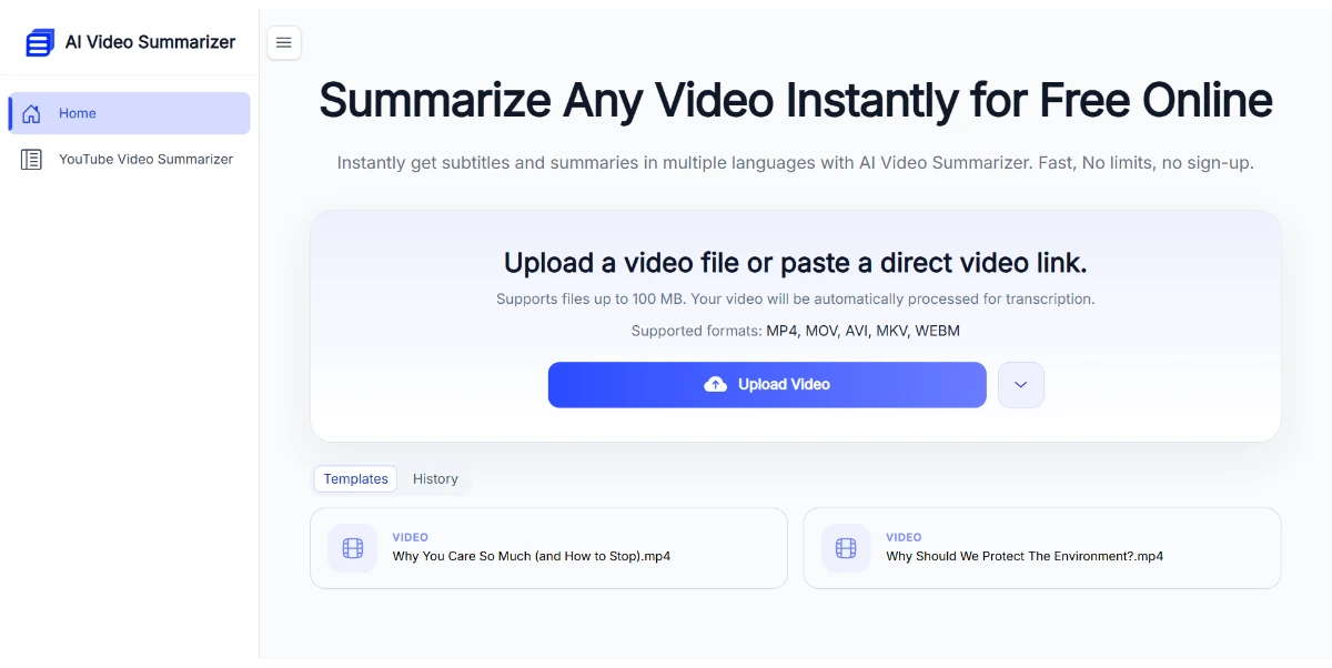AI Video Summarizer