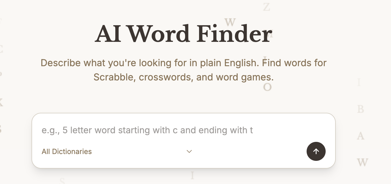 AI Word Finder