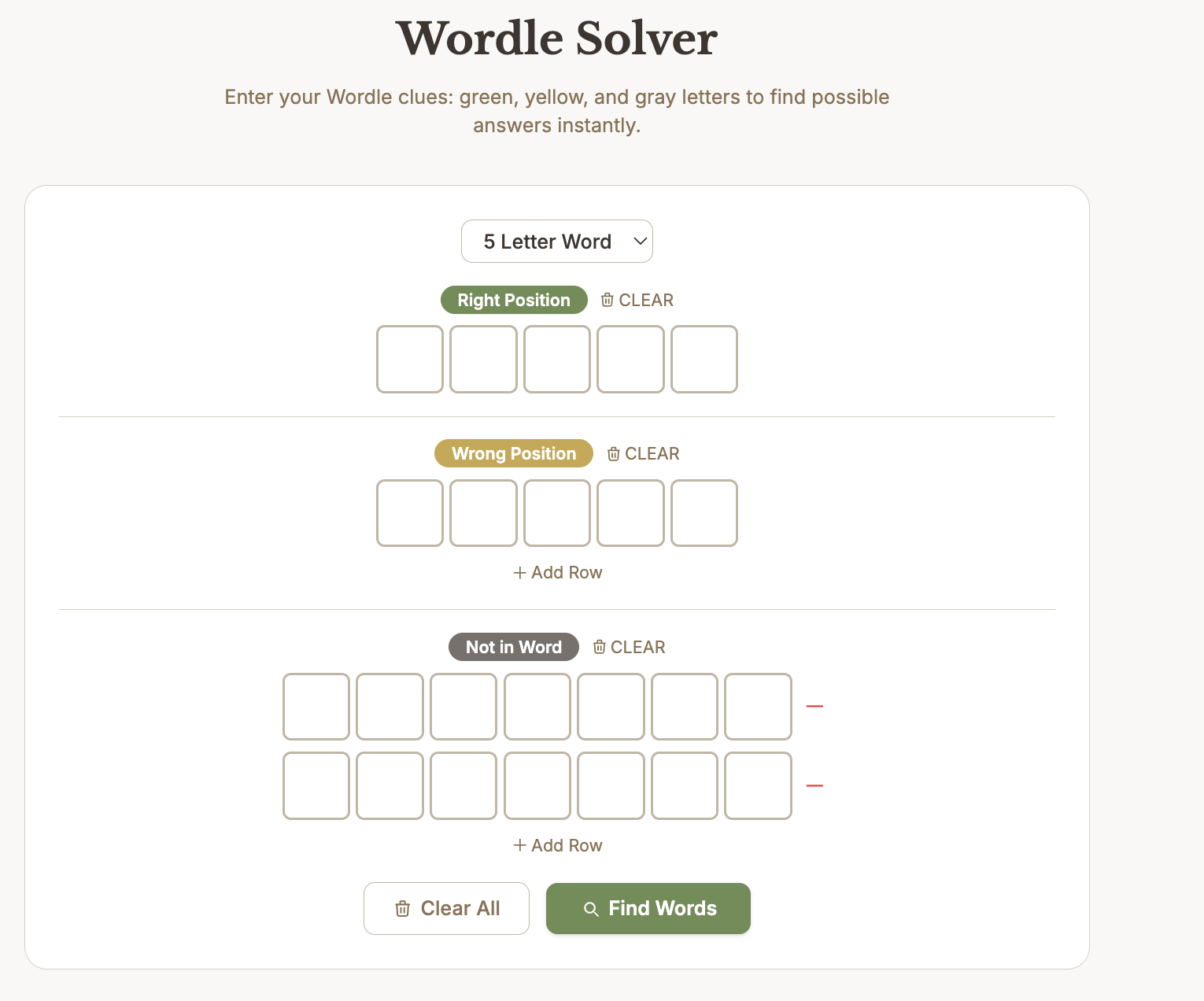 AI Word Finder