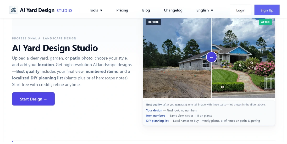 AI Yard Design Studio