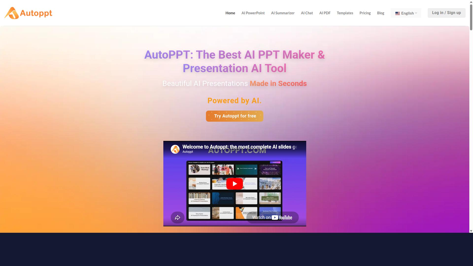 Autoppt product screenshot