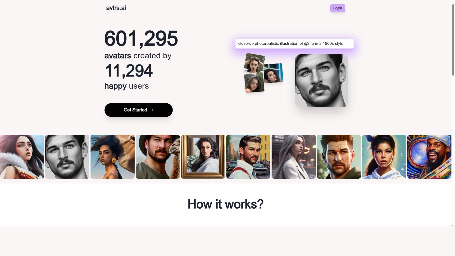 avtrs.ai product screenshot