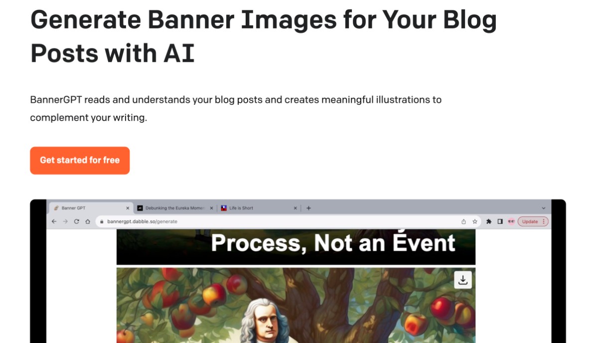BannerGPT product screenshot
