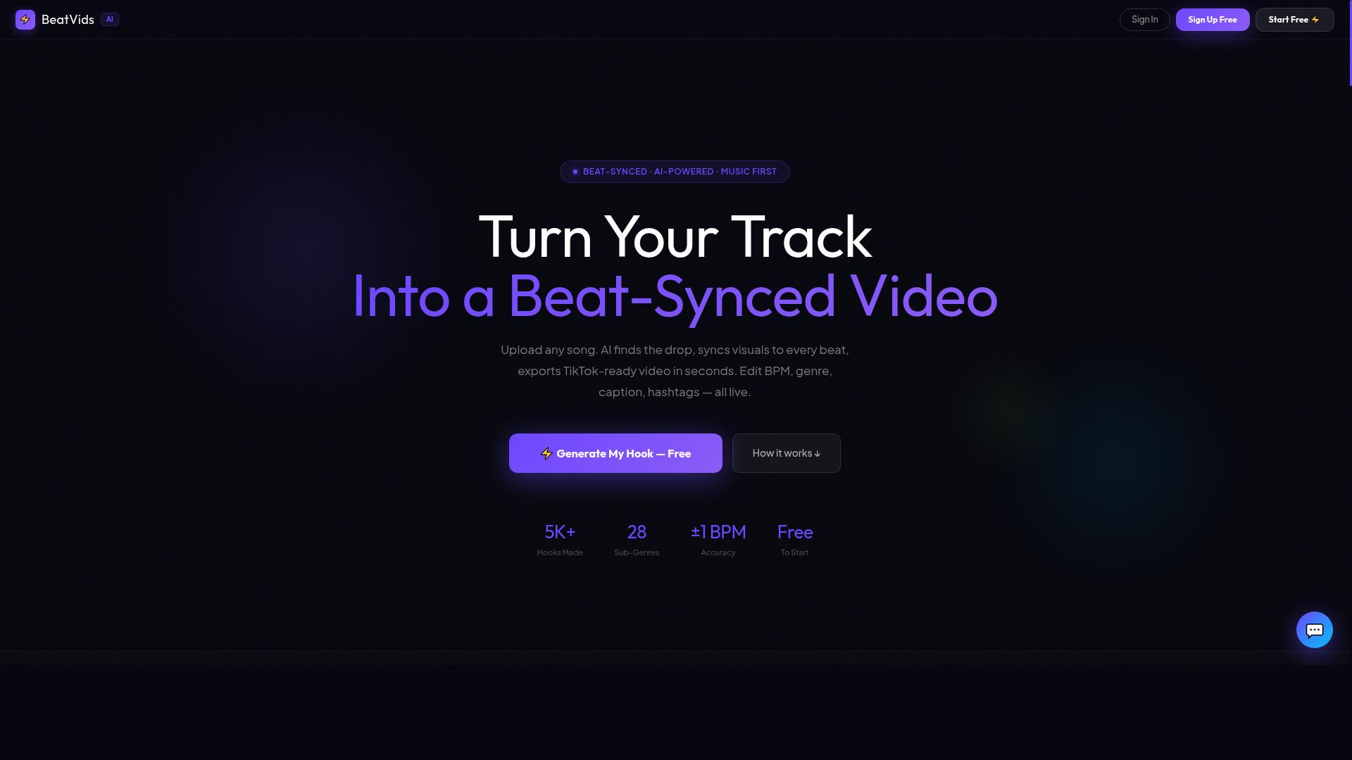 BeatVids product screenshot