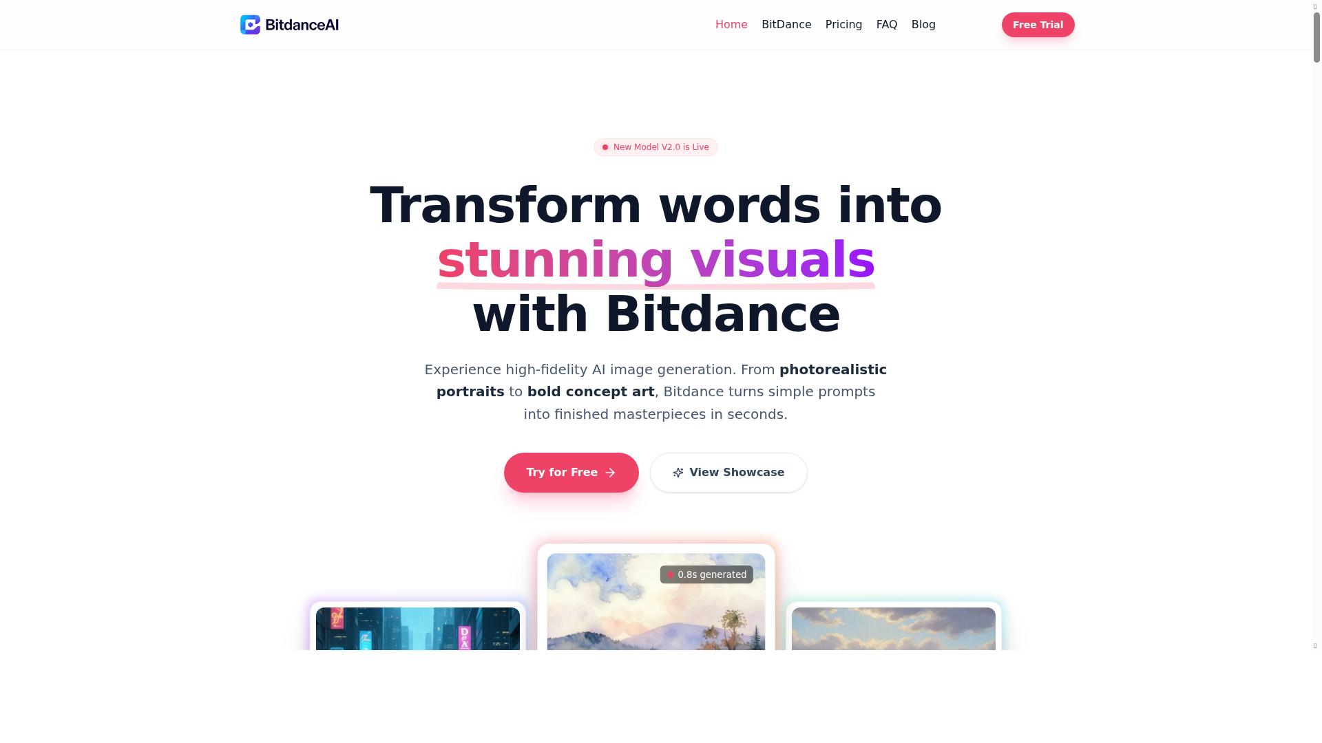 Bitdance product screenshot