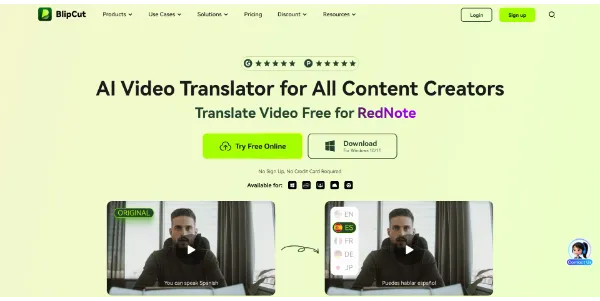 BlipCut Video Translator