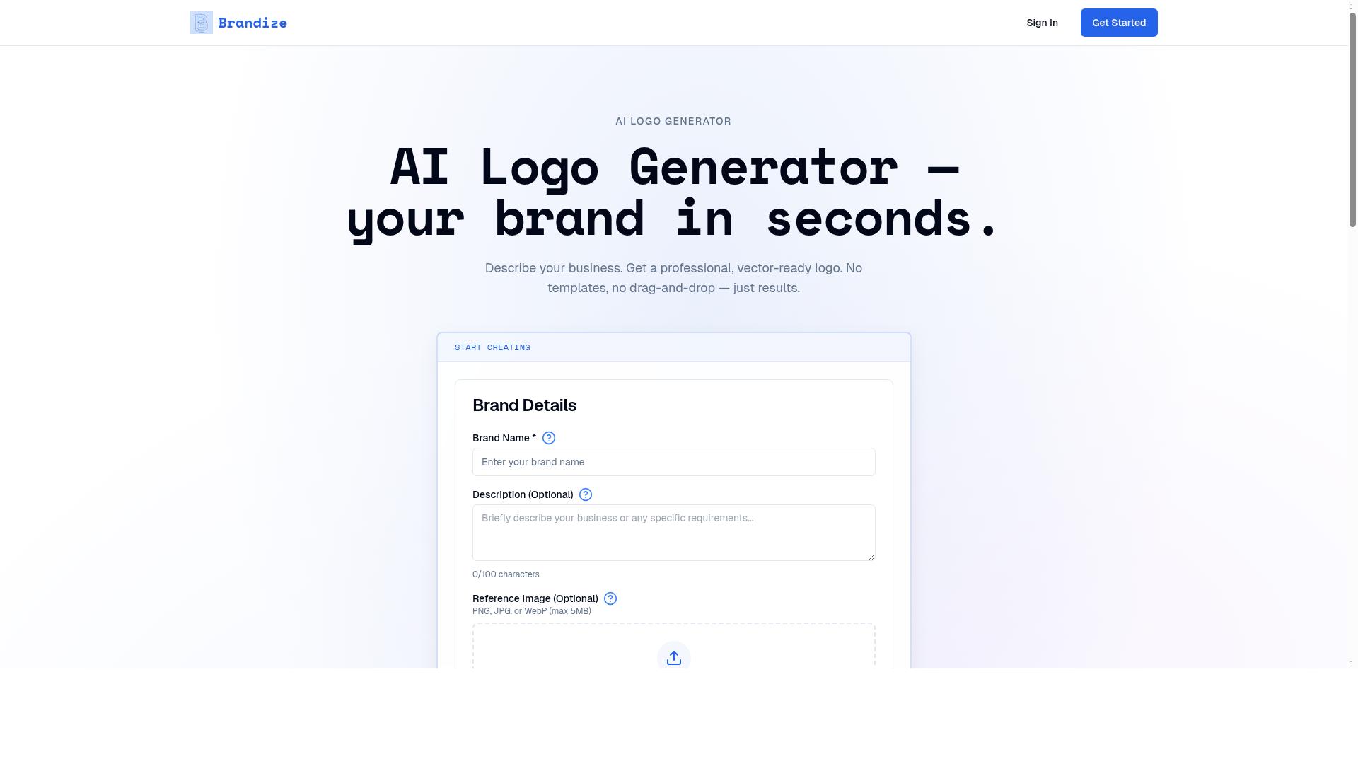 Brandize product screenshot