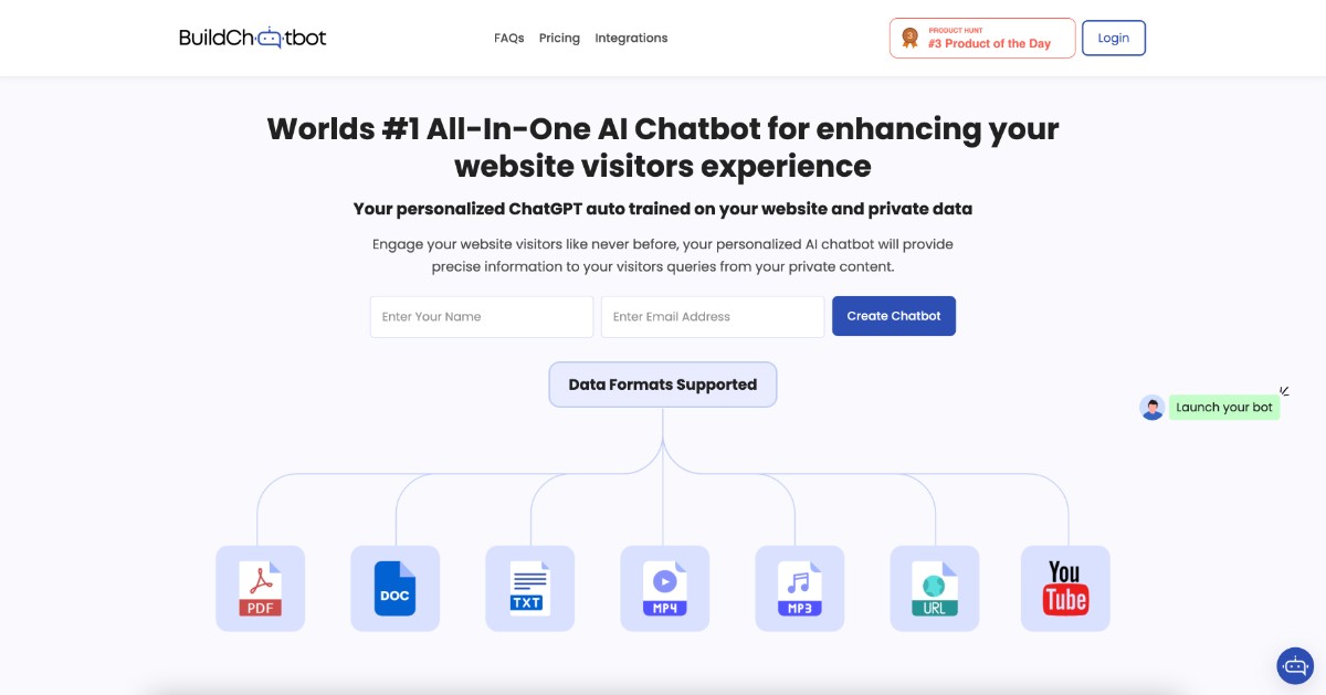 Build Chatbot product screenshot