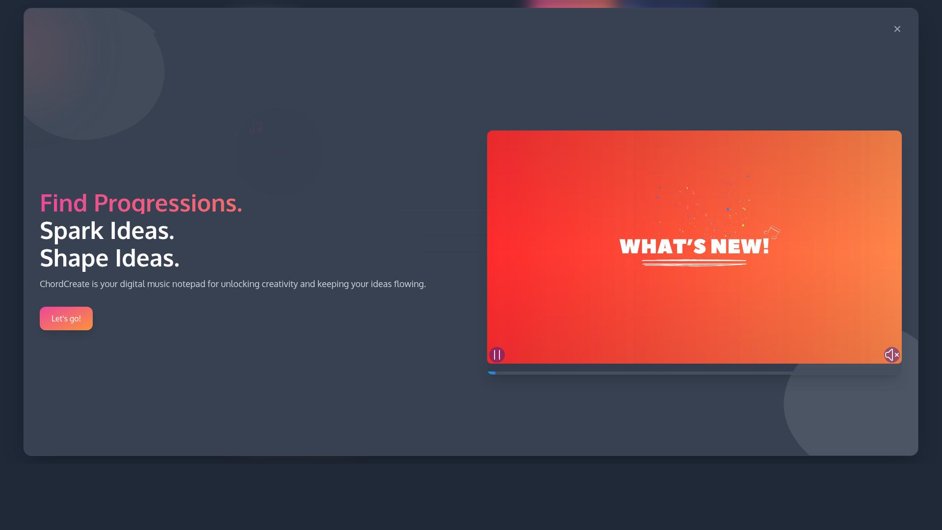 ChordCreate product screenshot
