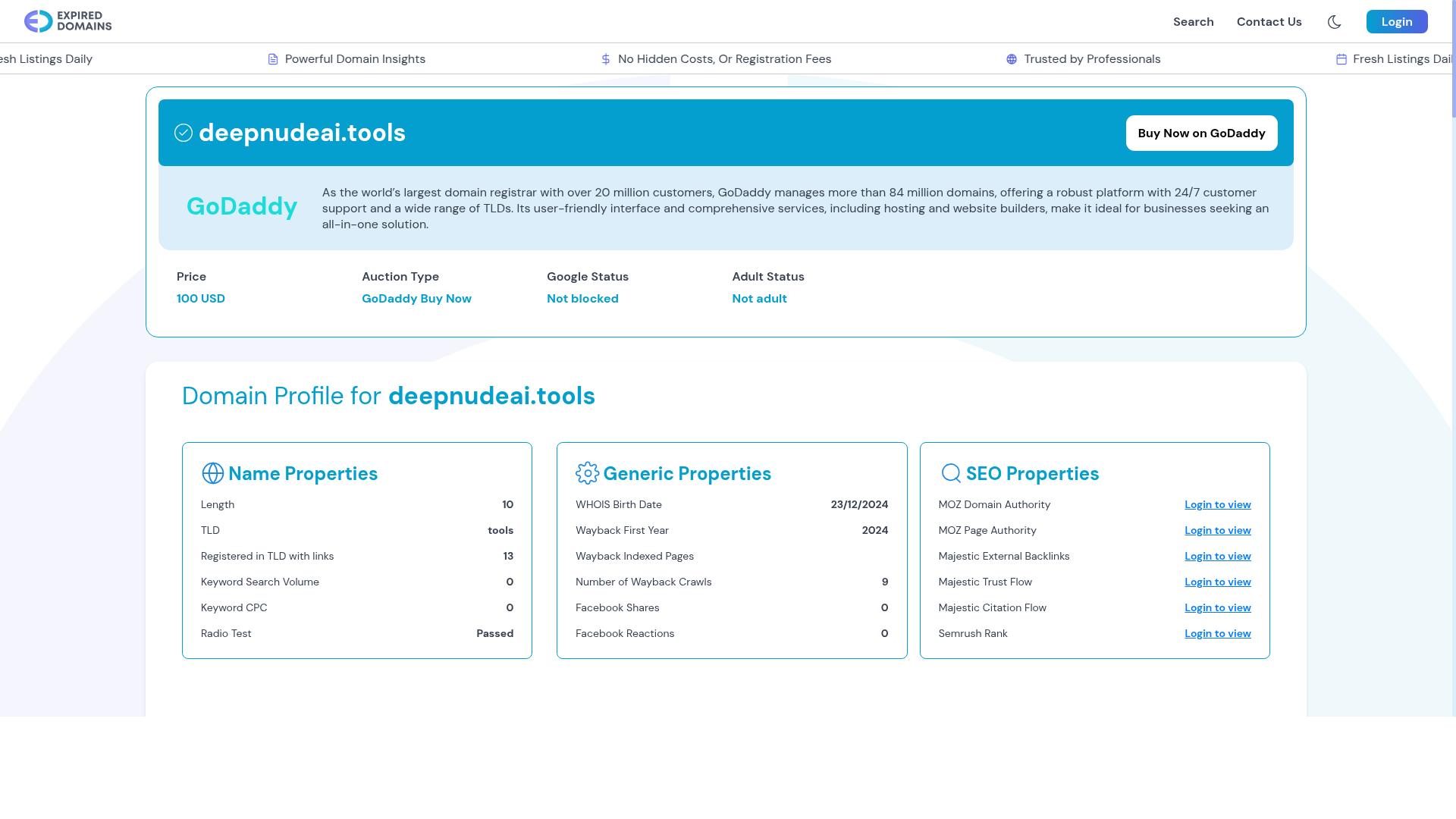 Deepnude AI product screenshot