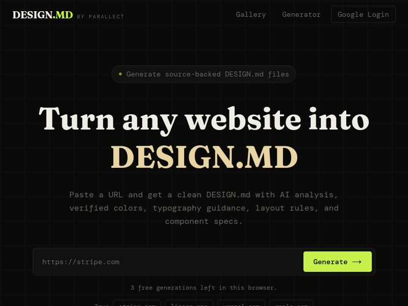 DESIGN.MD by Parallect