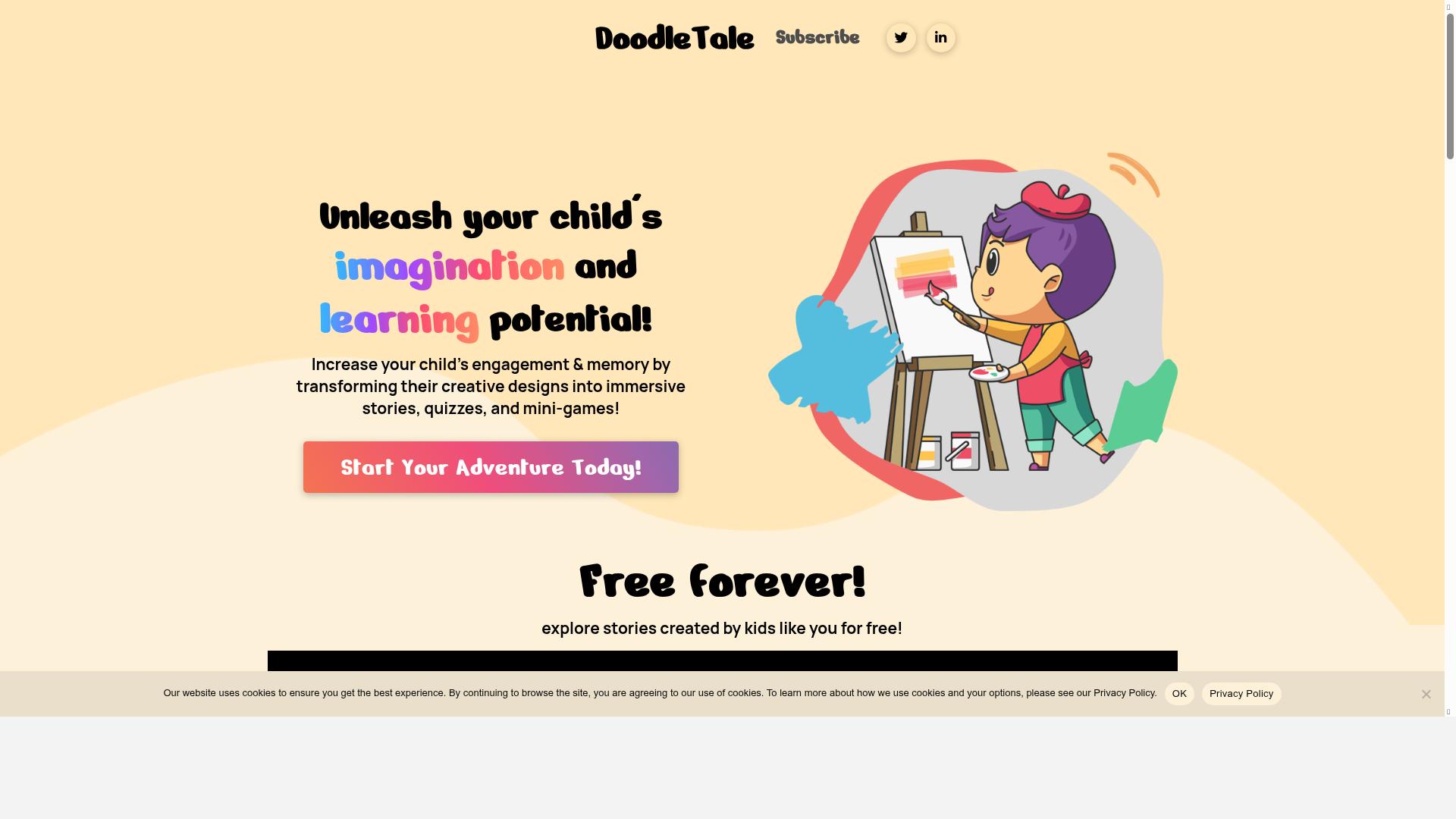 DoodleTale.me product screenshot