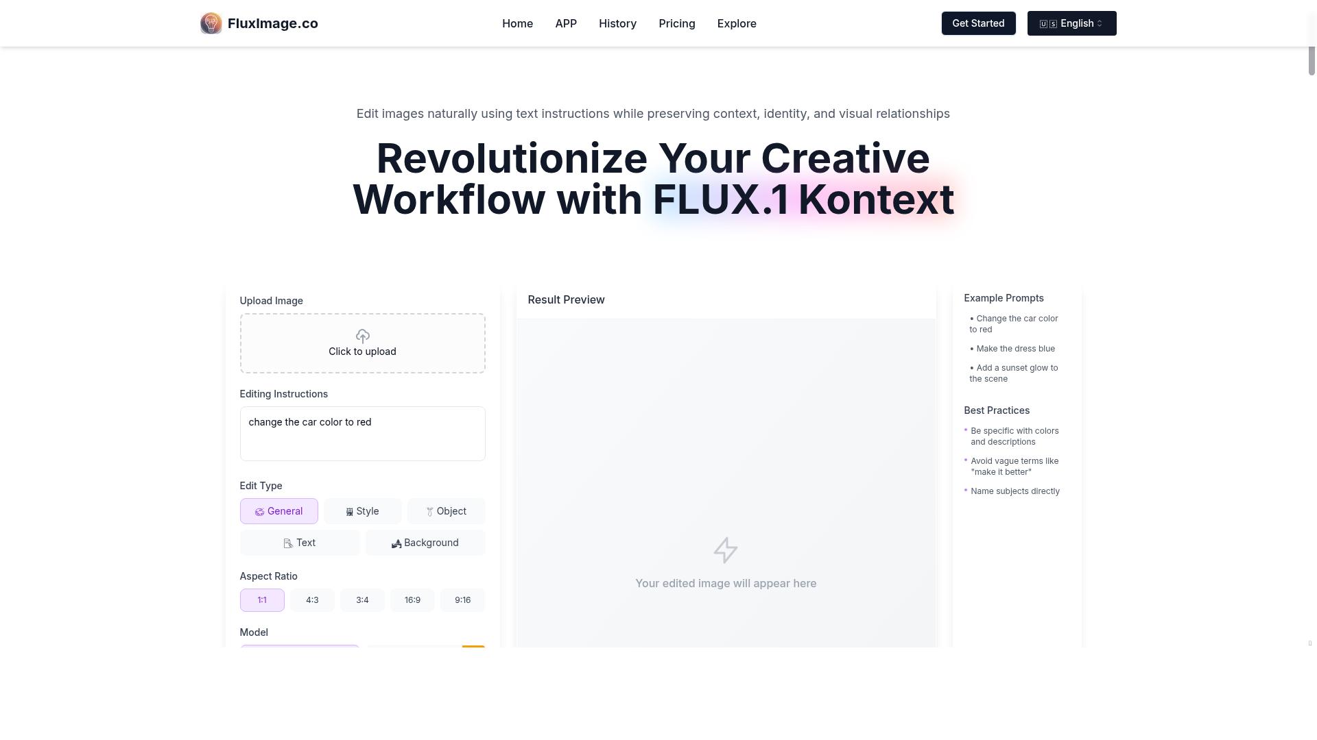 Flux Image AI Generator | Flux.1 AI Image product screenshot
