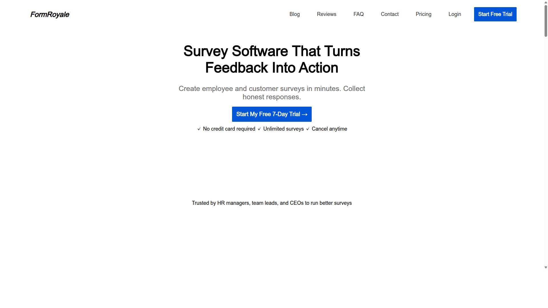 FormRoyale product screenshot