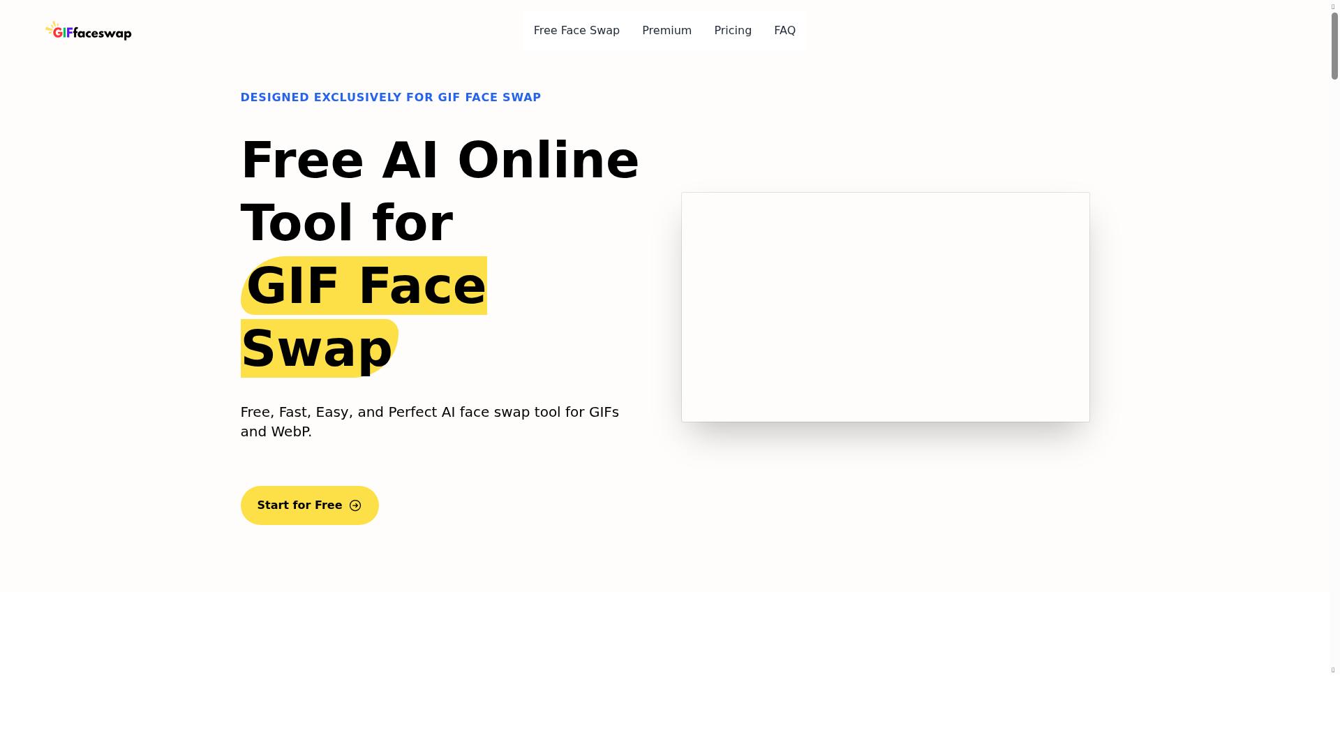 GIF Face Swap product screenshot