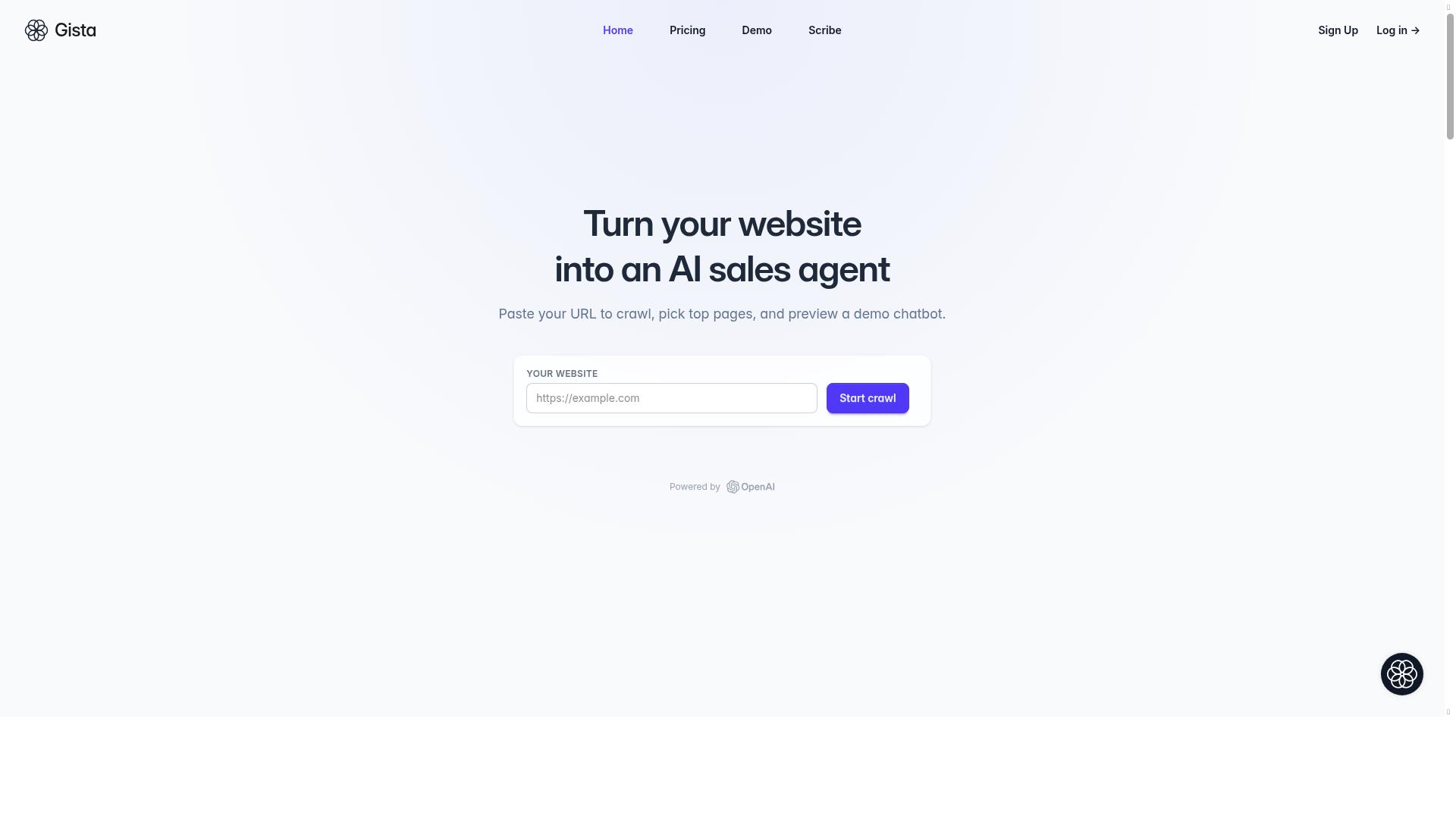 Gista product screenshot