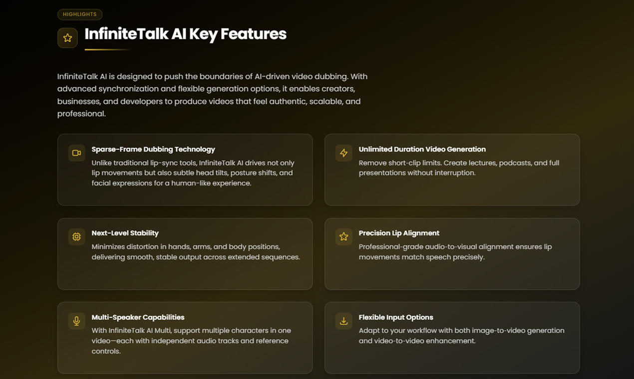 InfiniteTalk AI Video Generator