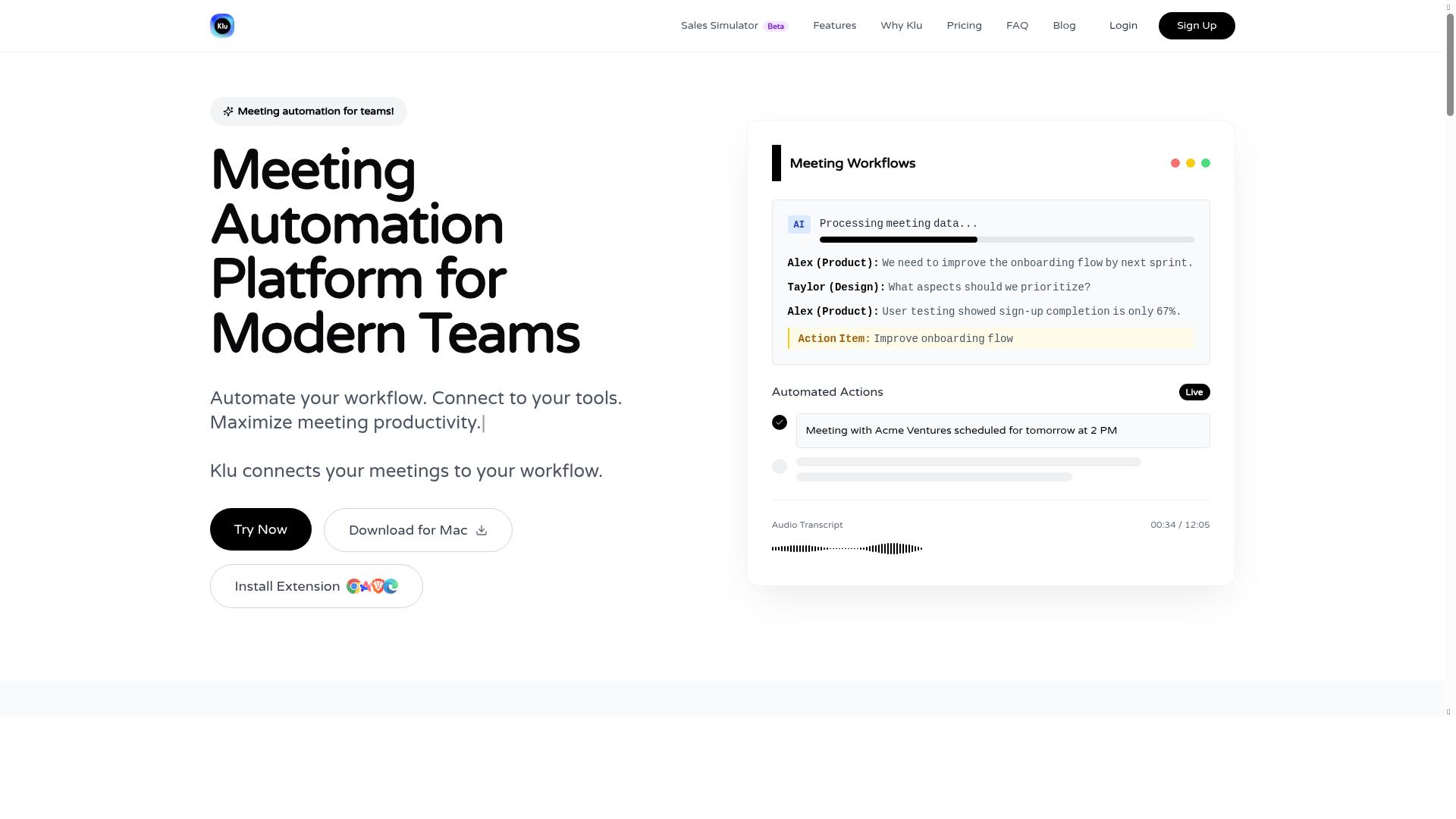 Klu product screenshot