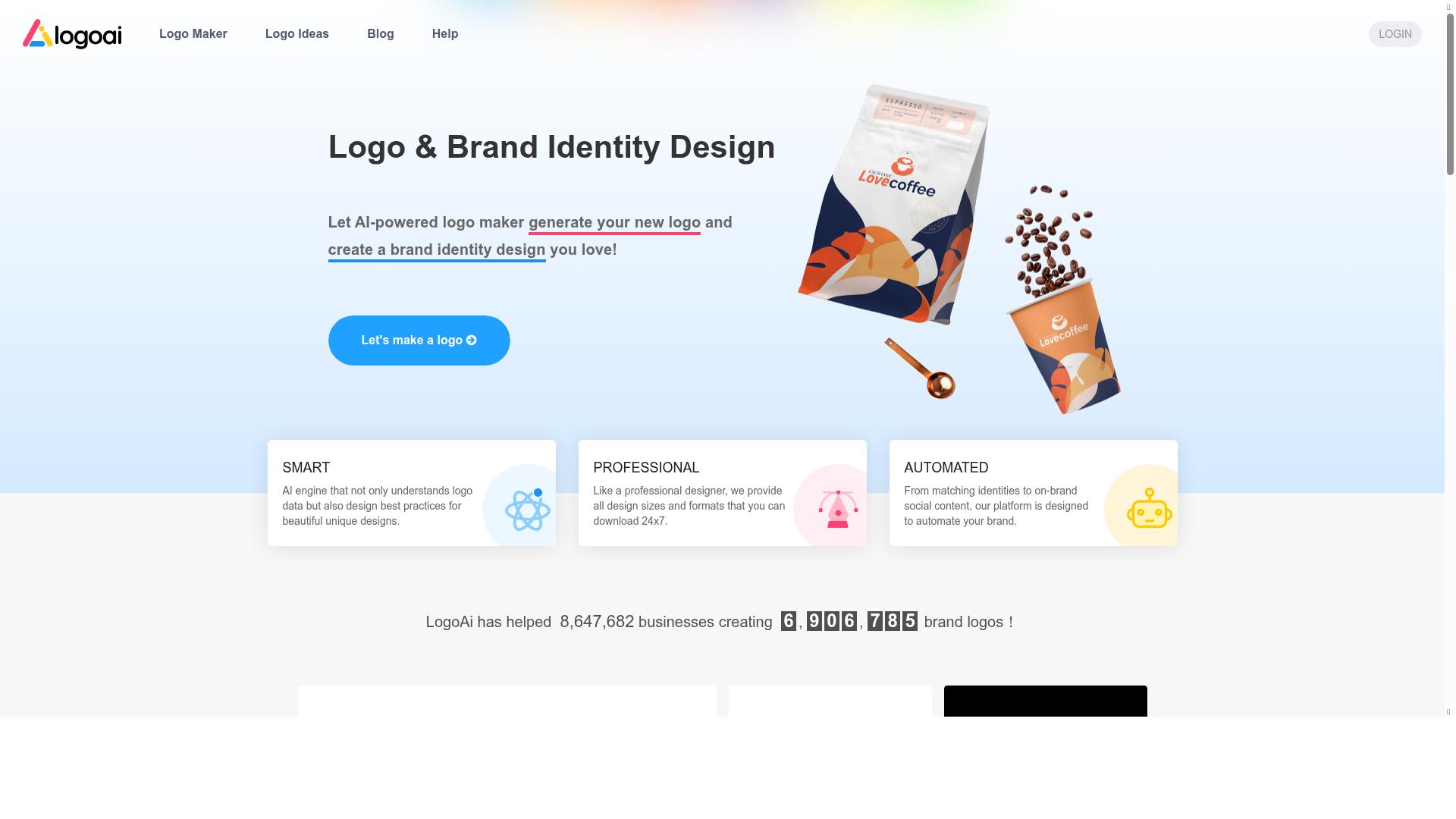 LogoAI product screenshot