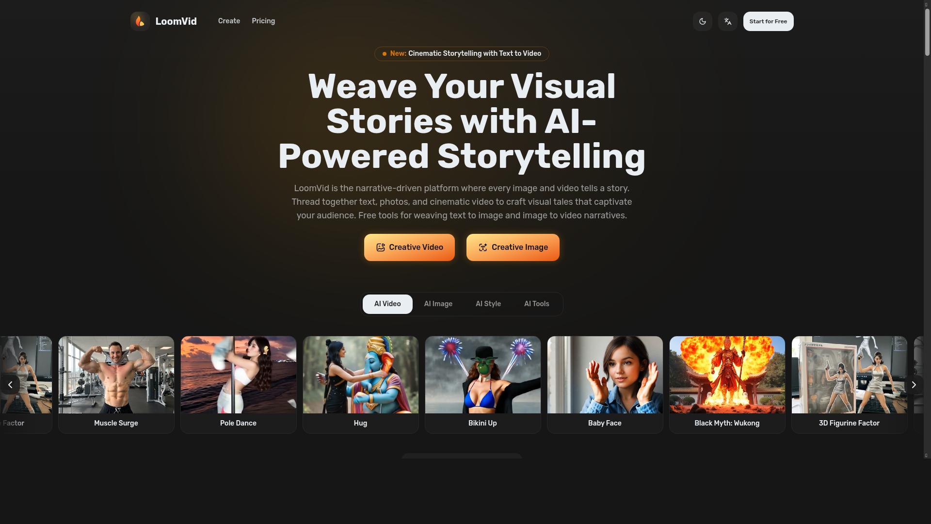LoomVid product screenshot