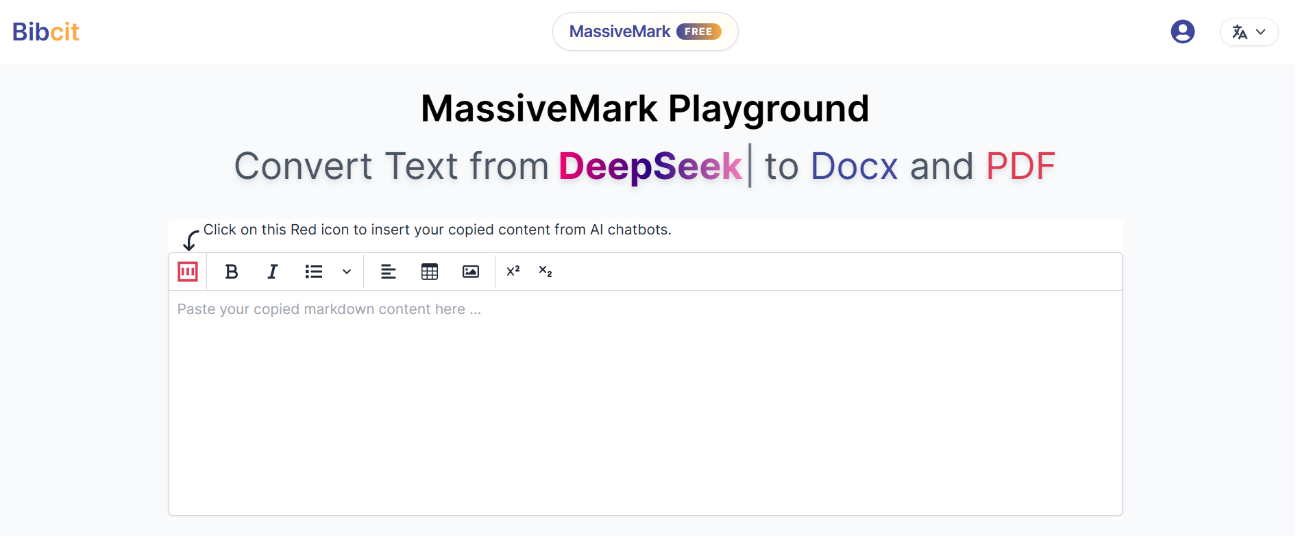 MassiveMark Playground