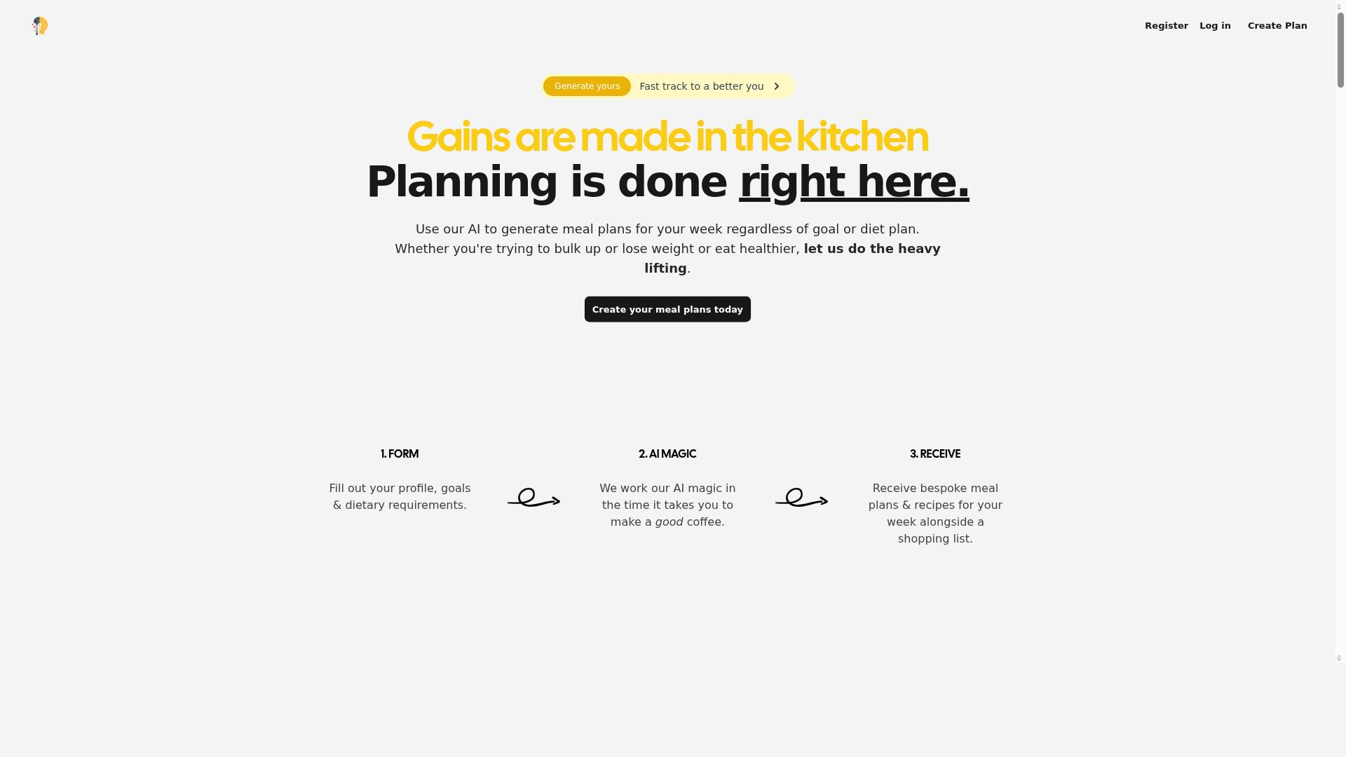 Mealmind product screenshot