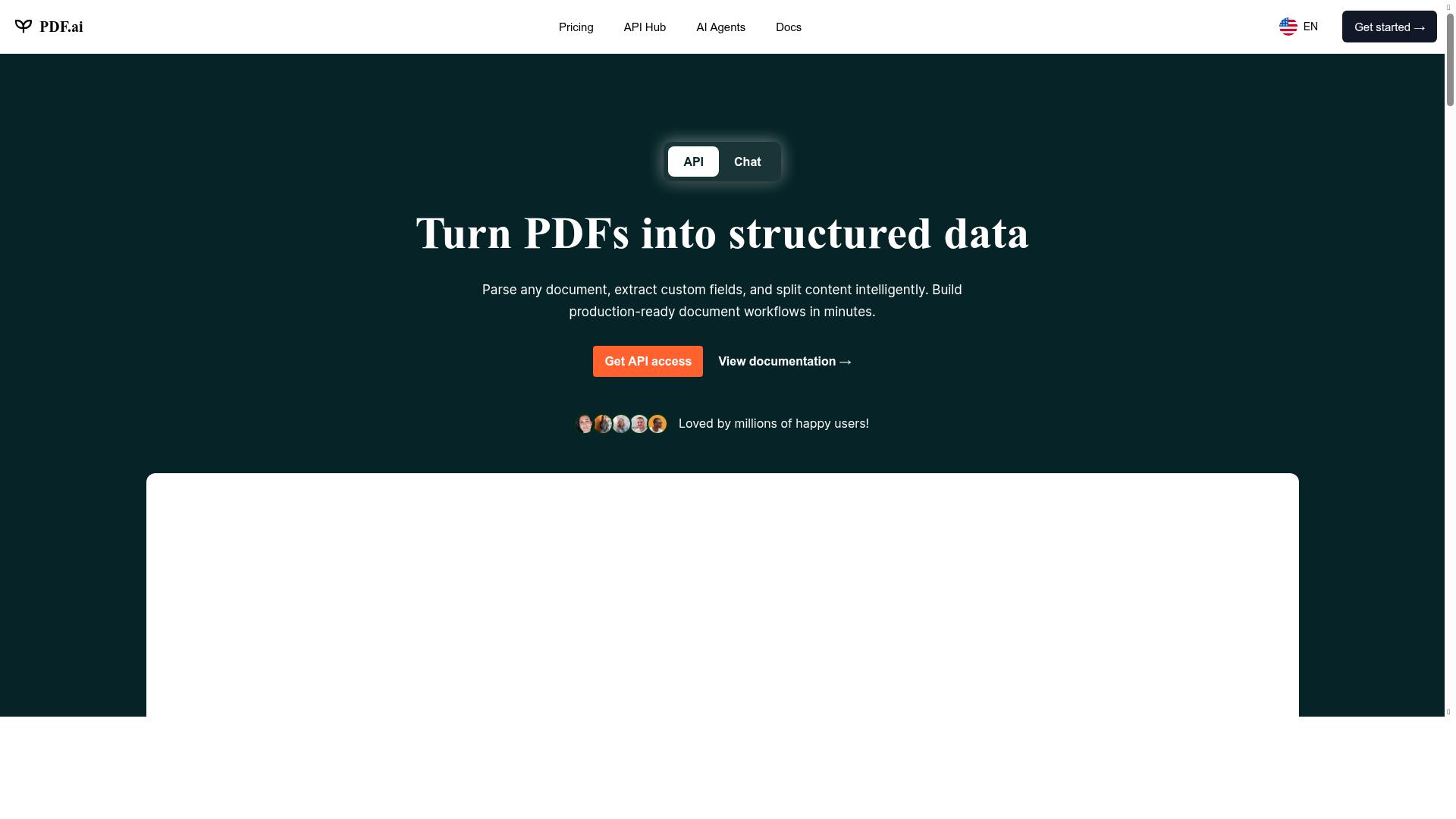 PDF AI product screenshot