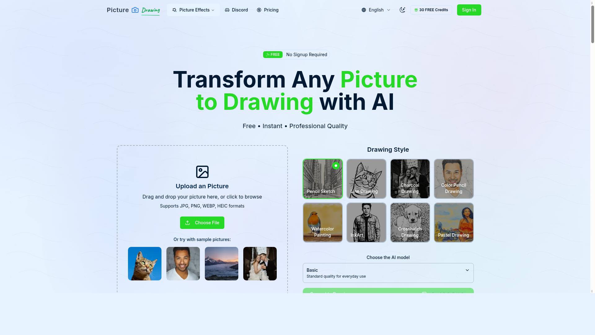 picture2drawing product screenshot