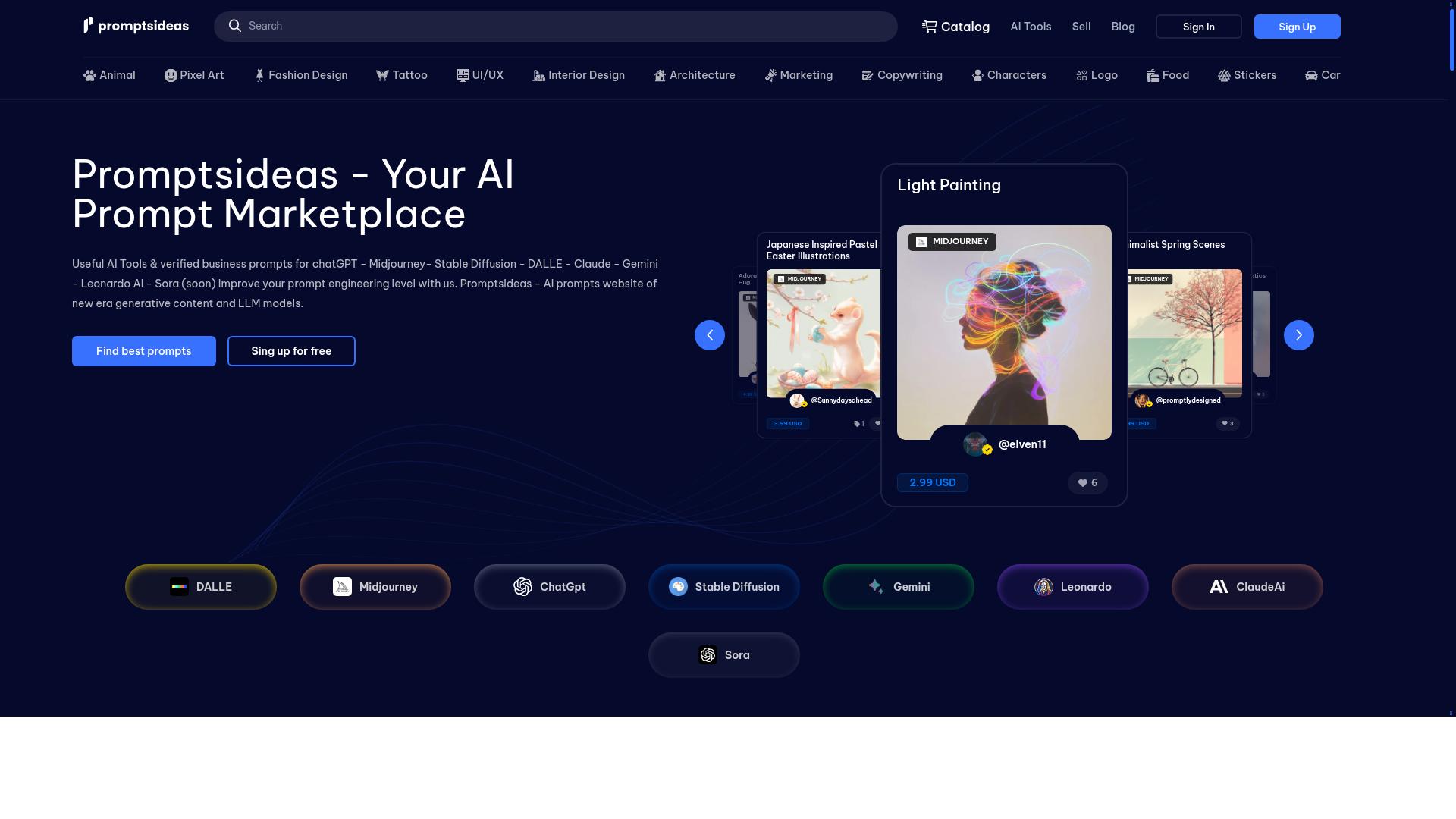 Promptsideas product screenshot