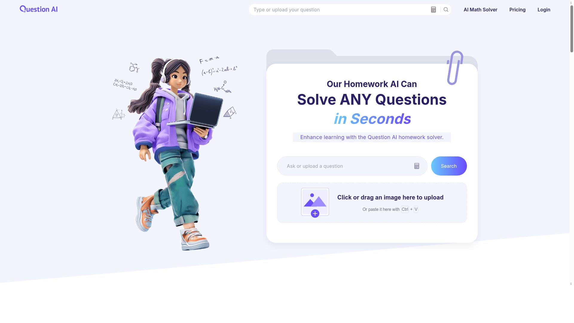 Question AI product screenshot