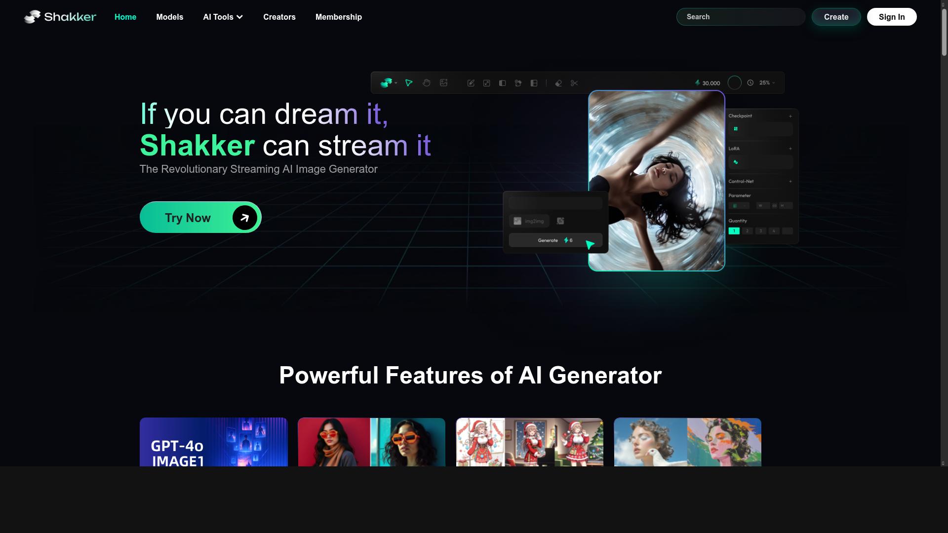 Shakker.Ai product screenshot