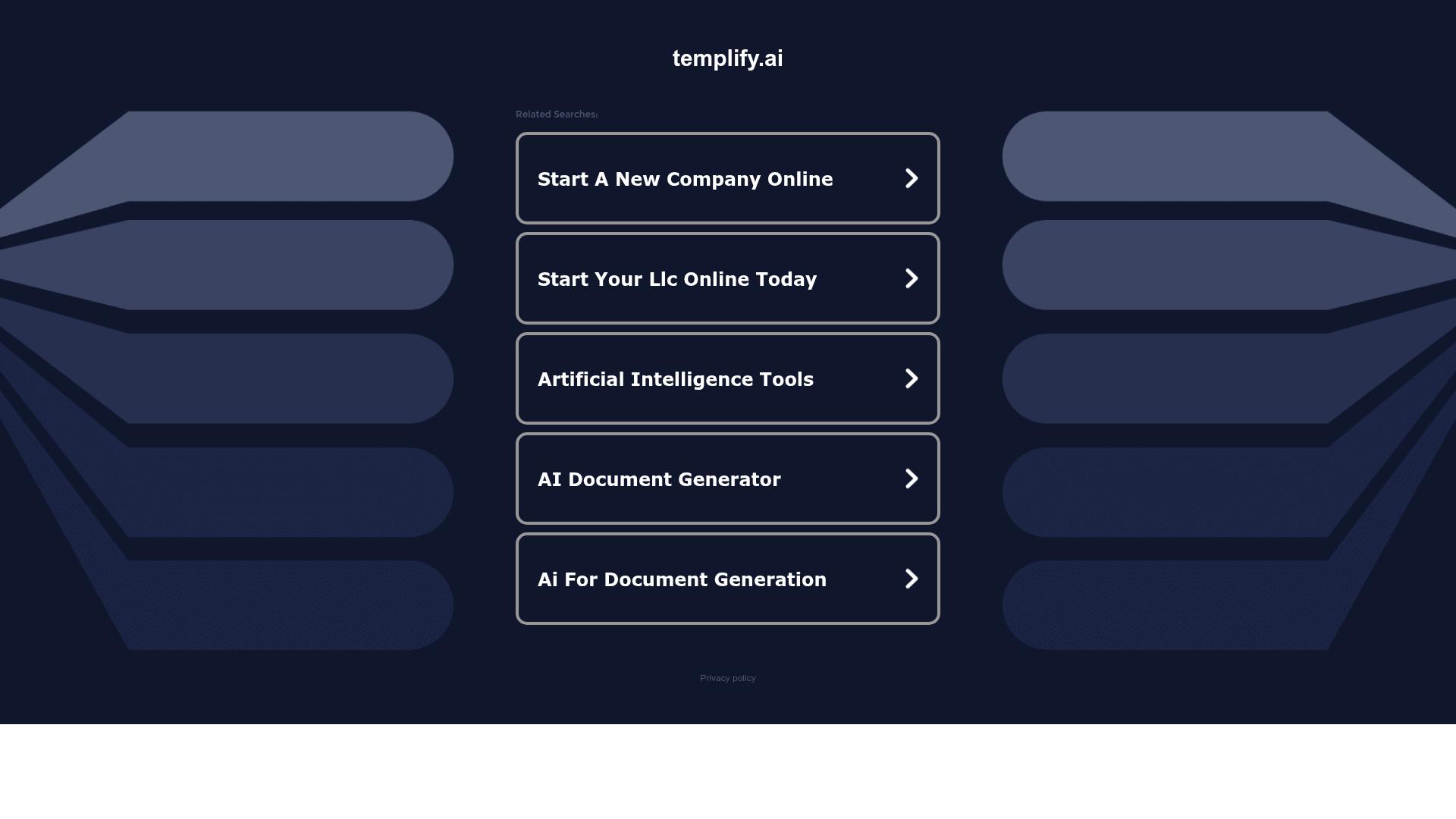 Templify AI product screenshot