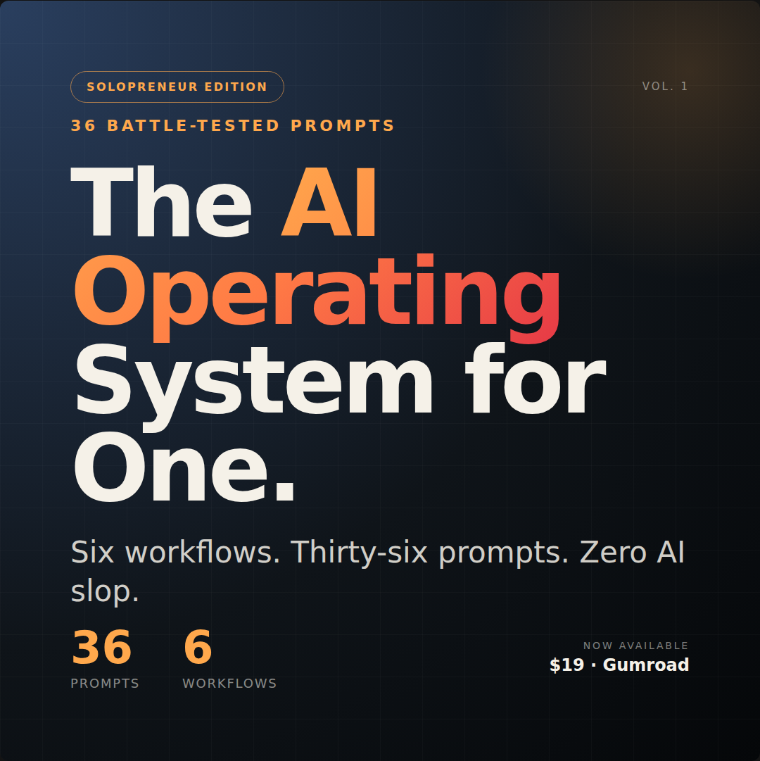 The Solopreneur's AI Operating System logo