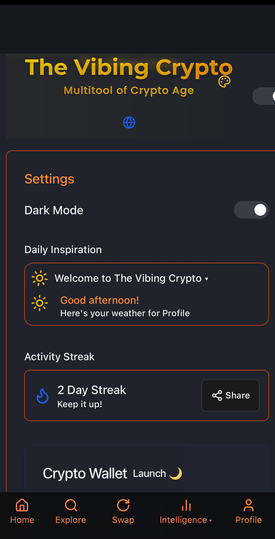 The Vibing Crypto