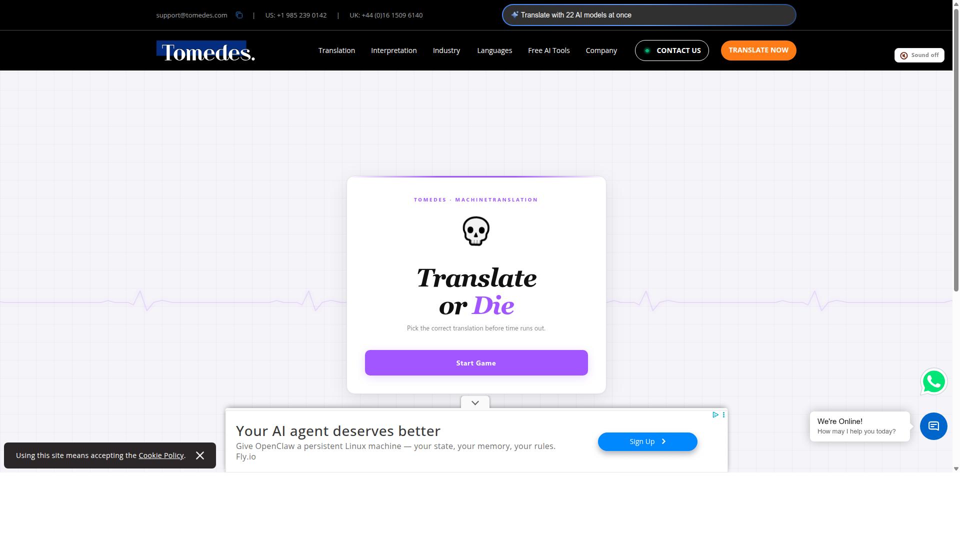 Translate or Die product screenshot