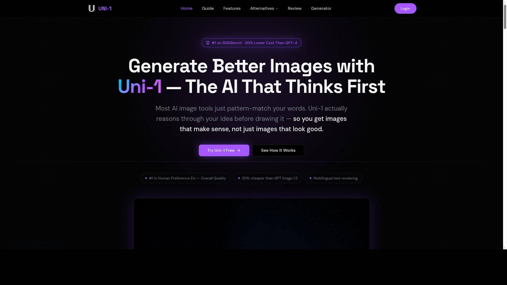 Uni-1 product screenshot