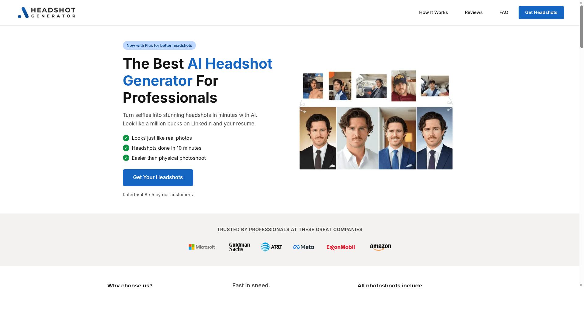 X Headshot product screenshot