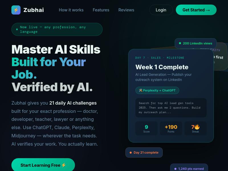 zubhai product screenshot